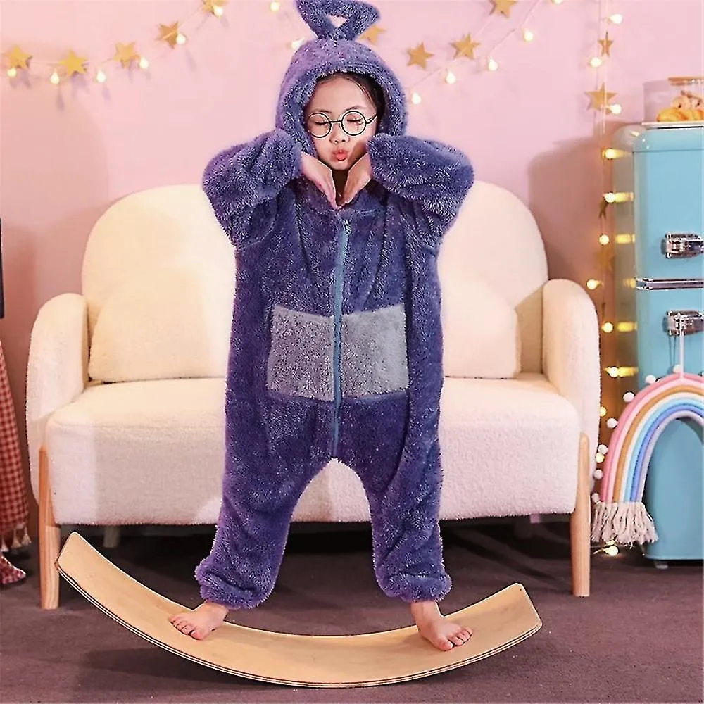 Anime Teletubbies Costume Kids Christmas Pajamas Pyjamas Winter Boys Girls Sleepwear Hooded Jumpsuit