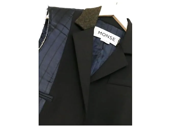Autre Marque Monse PF19 Chaqueta deconstruida Azul marino 