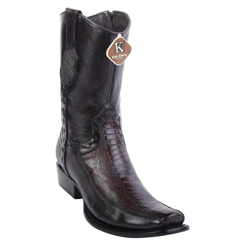 Botas de Avestruz Pata con Venado Corta Horma Dubai KE-479BF0518