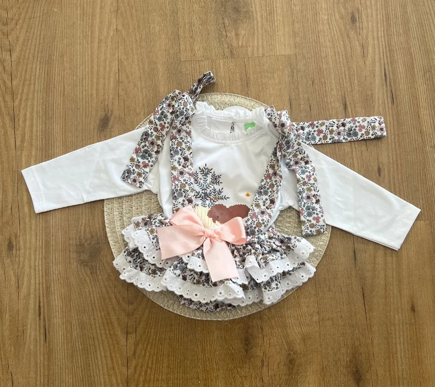 Conjunto camiseta y braguita familia perrito de Pio Pio