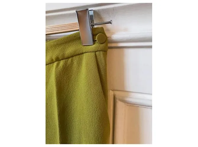 ERMANNO SCERVINO Pantalón T.ÉL 38 Lana Verde 