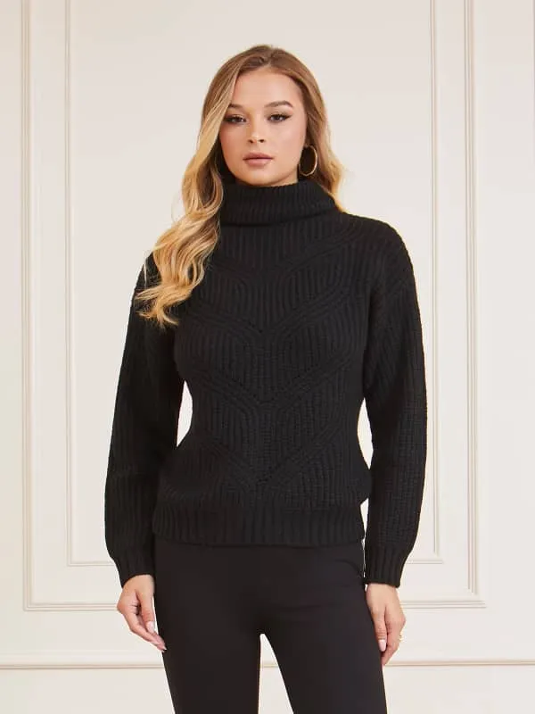 GUESS Marciano High Neck Wool Blend Sweater