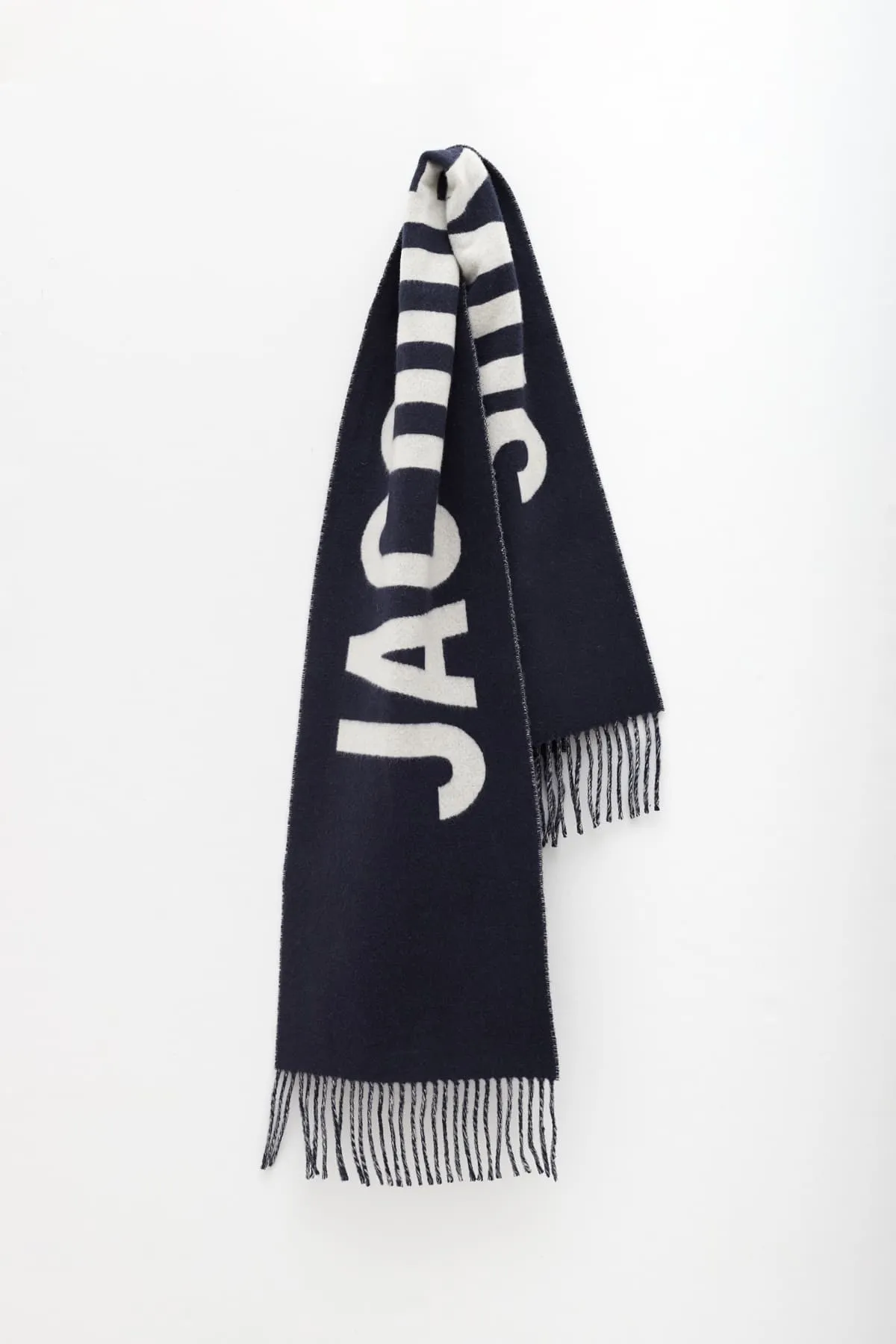 JACQUEMUS NAVY L'ECHARPE JACQUEMUS SCARF