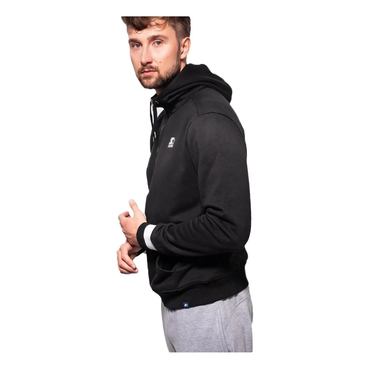 Man Blouse Zip Hoodie