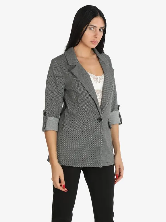 New Gj Blazer de mujer con botón