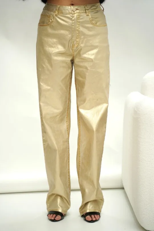 PANTALON ADELA DORADO