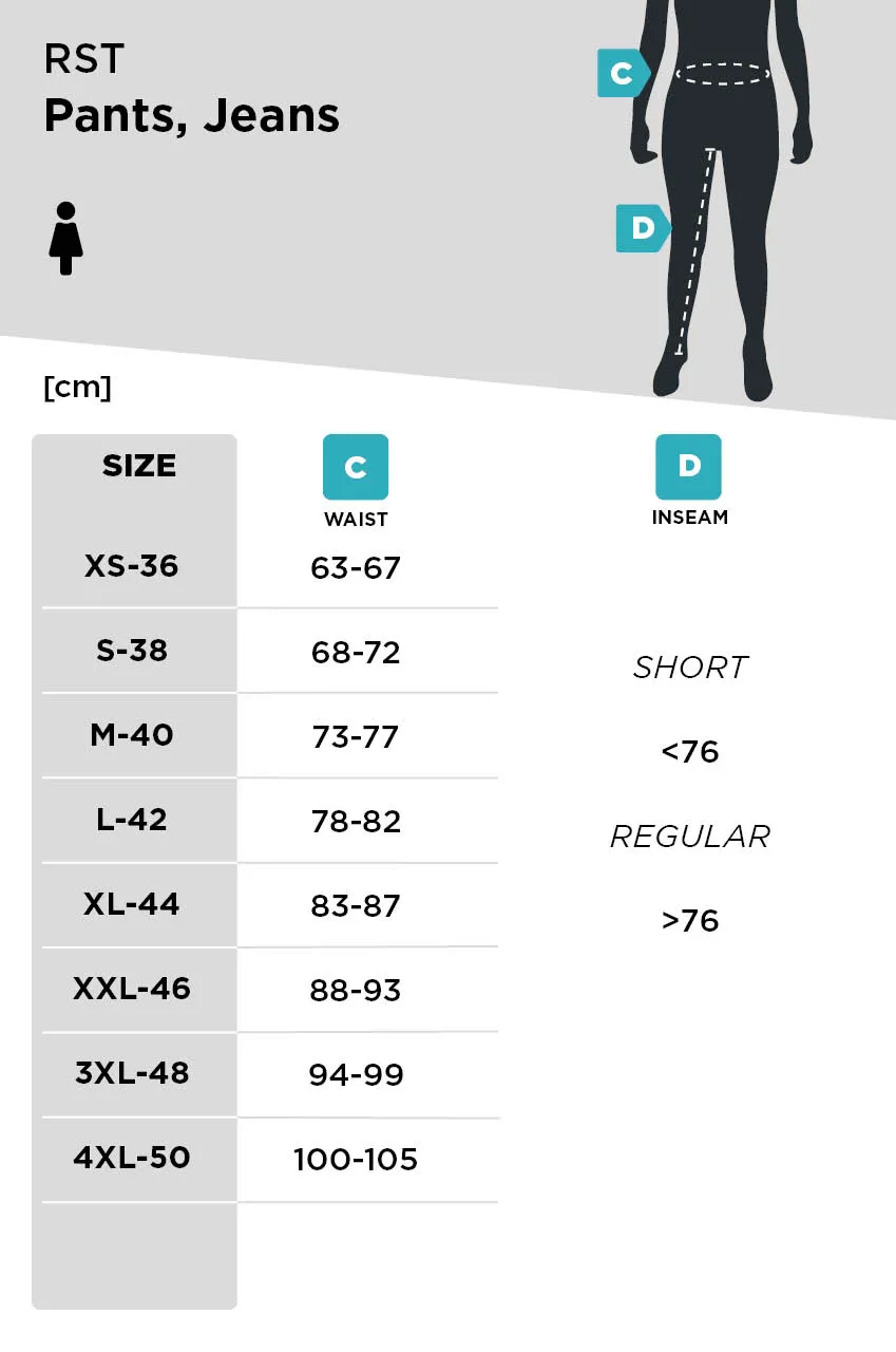 Pantalones de Moto para Mujer RST Tapered-Fit Azul