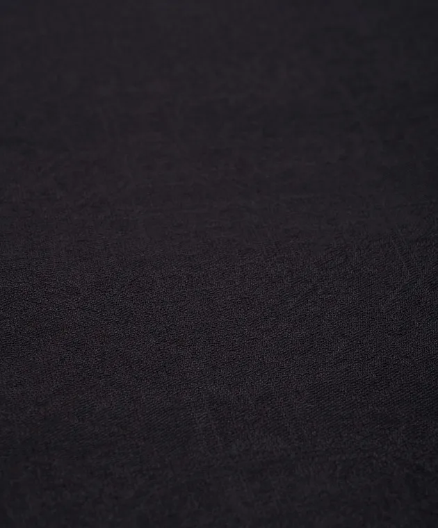 Stefano Ricci Black patterned silk and cashmere scarf