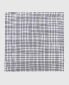 Stefano Ricci Children's gray checkered scarf