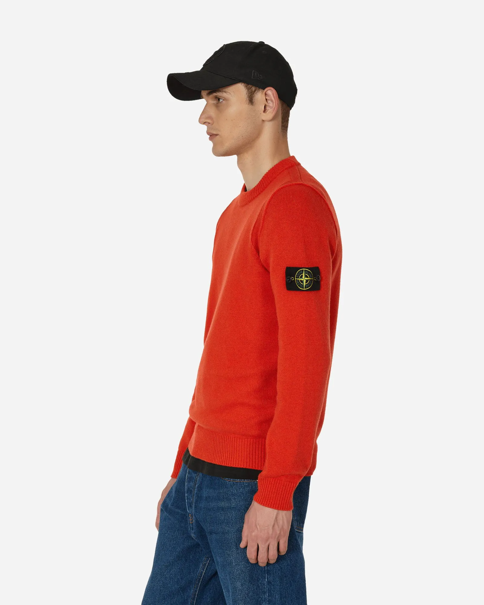 Stone Island Wool Sweater Red