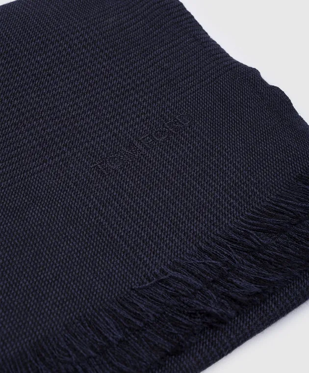 Tom Ford A blue scarf with a Windsor check