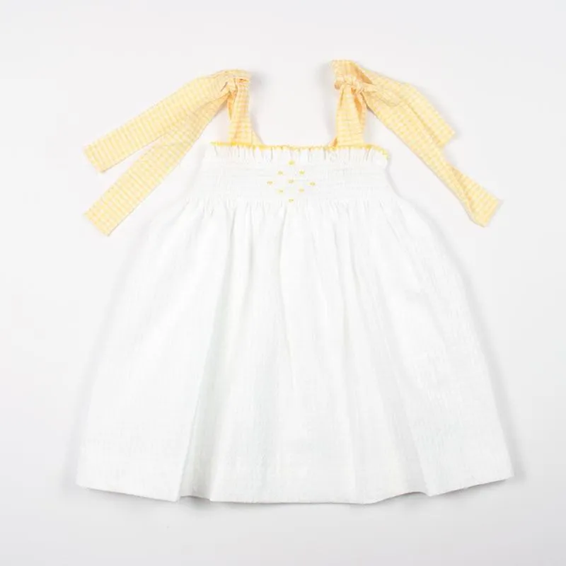 Vestido bodoques amarillo
