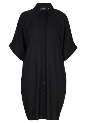 Vestido camisero Negro
