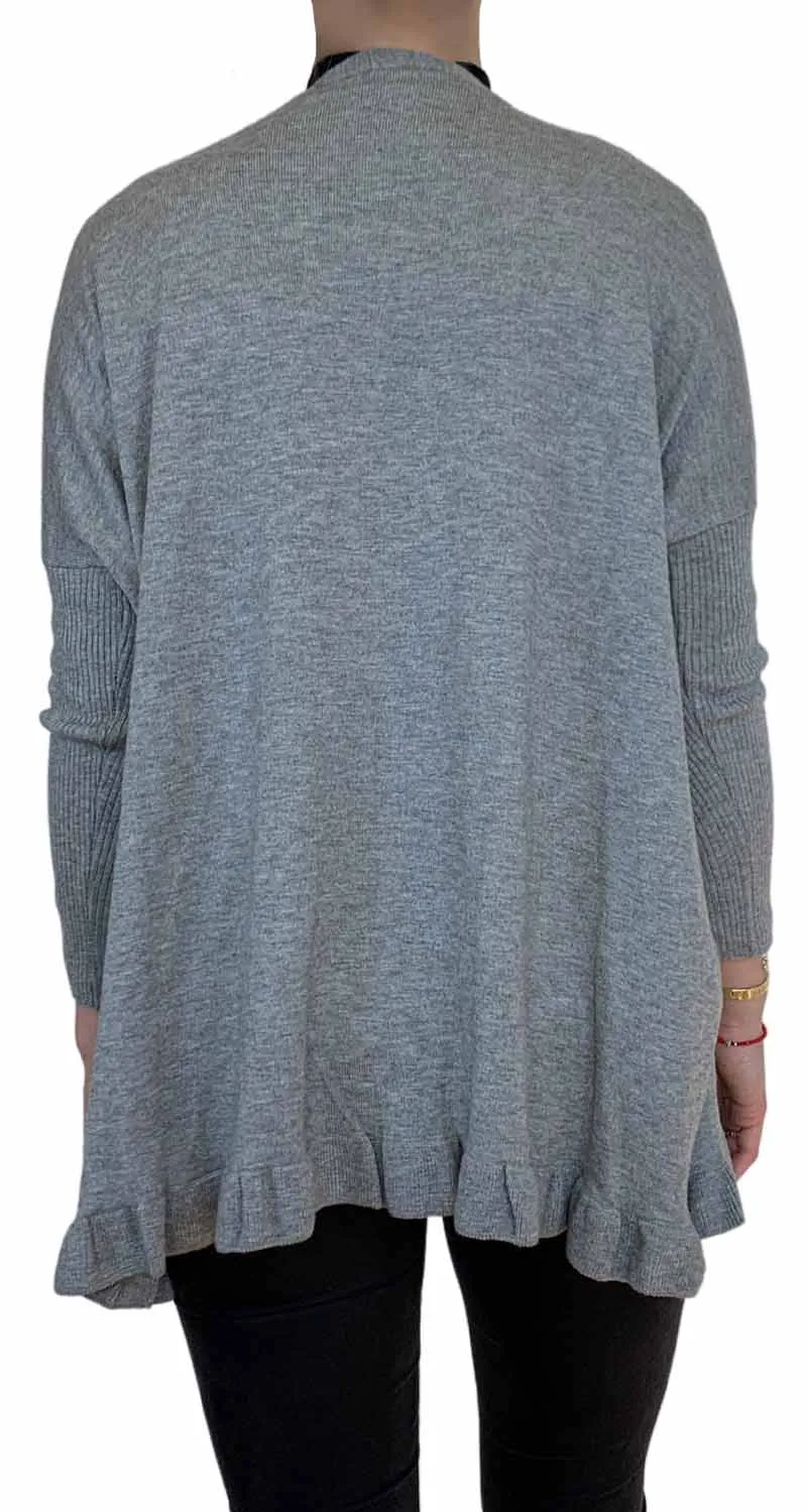 VINTAGE Cardigan Gris Vuelos